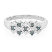 Anillo en plata con Diamante fantasía