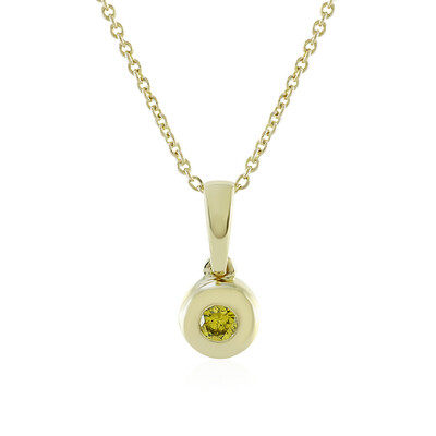 Collar en oro con Diamante amarillo I4