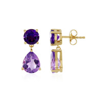 Pendientes en plata con Amatista Rosa de Francia