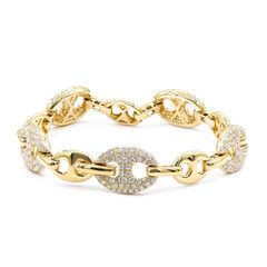 Brazalete en oro con Diamante I1 (H)  (CIRARI)