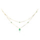 Collar en oro con Esmeralda de Zambia AAA (CIRARI)