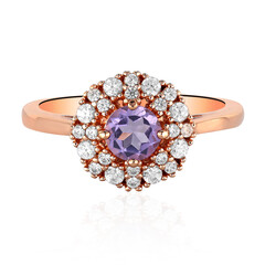 Anillo en plata con Amatista de Bolivia