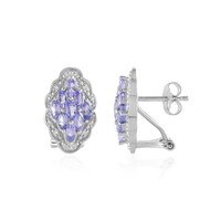 Pendientes en plata con Tanzanita