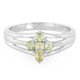 Anillo en plata con Turmalina cuprífera