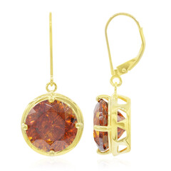 Pendientes en oro con Esfalerita