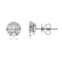 Pendientes en oro con Diamante I1 (H)  (CIRARI)