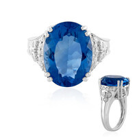 Anillo en plata con Fluorita de color cambiante