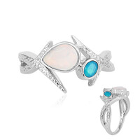 Anillo en plata con Ópalo de Welo
