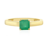 Anillo en plata con Esmeralda de Brasil