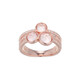 Anillo en plata con Cuarzo rosa (Adela Silber)