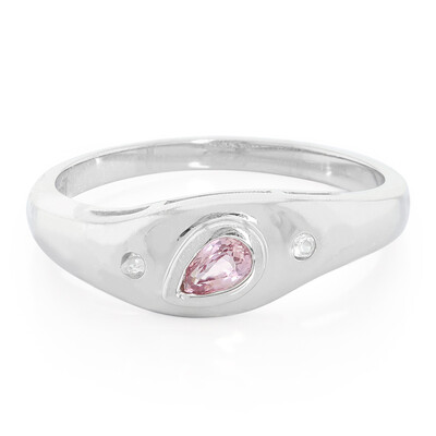 Anillo en plata con Zafiro Padparadscha