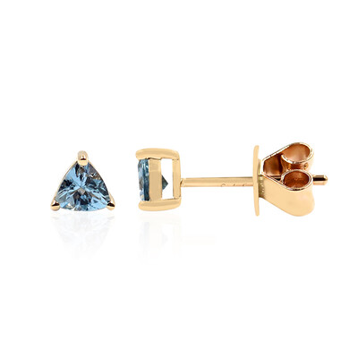 Pendientes en oro con Aguamarina de Ofiki