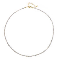 Collar en plata con Hematita plateada