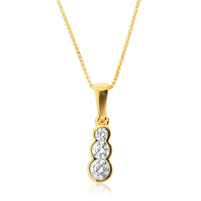 Collar en oro con Diamante SI
