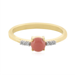 Anillo en plata con Ópalo rosa de Australia