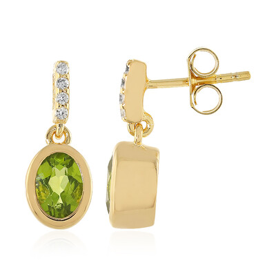 Pendientes en plata con Peridoto