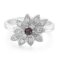 Anillo en plata con Rubí de Malawi