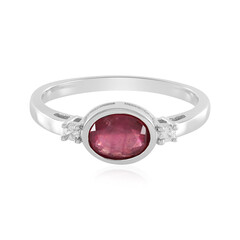 Anillo en plata con Rubí de Madagascar