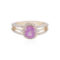 Anillo en oro con Zafiro Luc Yen (sin calentar) (AMAYANI)