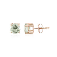 Pendientes en plata con Amatista verde