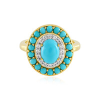 Anillo en plata con Turquesa bella durmiente