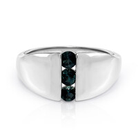 Anillo en plata con Indicolita