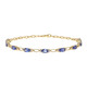 Brazalete en oro con Tanzanita AAA (CIRARI)