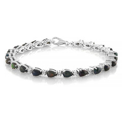 Brazalete en plata con Ópalo de Mezezo