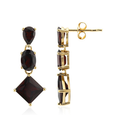 Pendientes en plata con Granate
