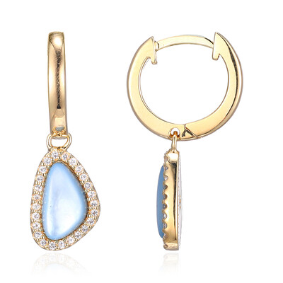 Pendientes en plata con Nácar