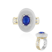 Anillo en plata con Ágata blanca (Gems en Vogue)