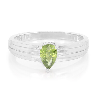 Anillo de hombre en plata con Zafiro de Mozambique
