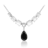Collar en plata con Espinela negra