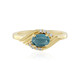 Anillo en plata con Cianita petróleo