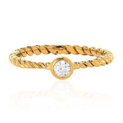 Anillo en plata con Topacio blanco
