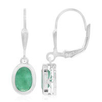 Pendientes en plata con Esmeralda