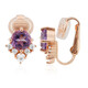 Pendientes en plata con Amatista