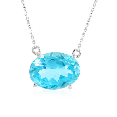 Collar en plata con Topacio color Paraiba
