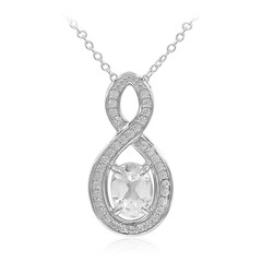 Collar en plata con Topacio blanco