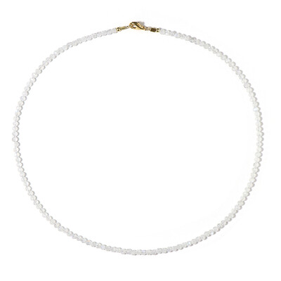 Collar en plata con Piedra de Luna arcoíris