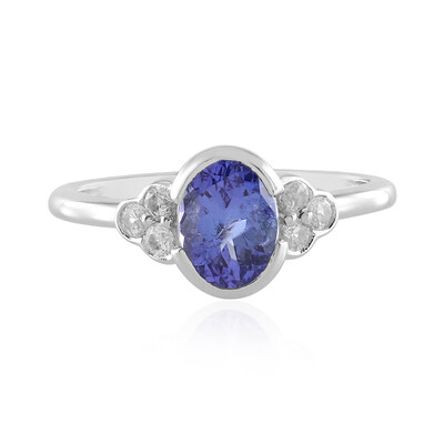 Anillo en plata con Tanzanita (Adela Silber)