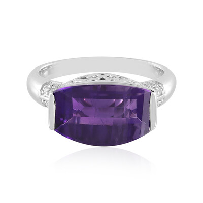 Anillo en oro con Amatista de Zambia (SUHANA)