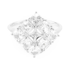 Anillo en plata con Goshenita