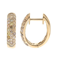 Pendientes en oro con Diamante fancy SI2 (CIRARI)