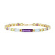 Brazalete en plata con Amatista (KM by Juwelo)