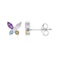 Pendientes en plata con Amatista
