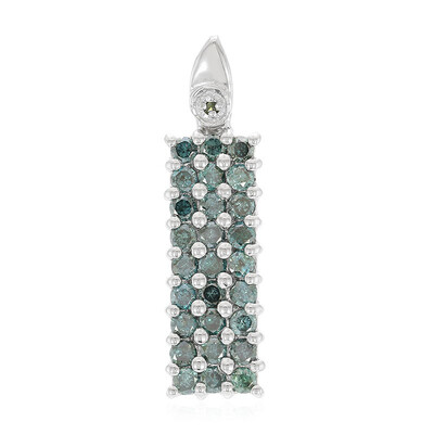 Colgante en plata con Diamante fantasía