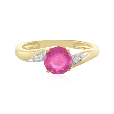 Anillo en plata con Zafiro rosa de Madagascar