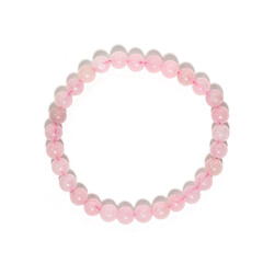 Brazalete con Cuarzo rosa