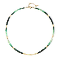 Collar en plata con Esmeralda de Brasil